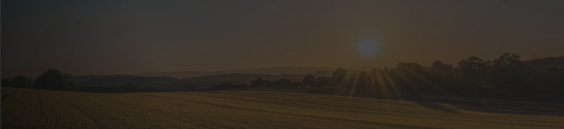 Paisagem ensolarada com montanhas ao fundo