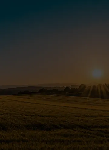 Paisagem ensolarada com montanhas ao fundo